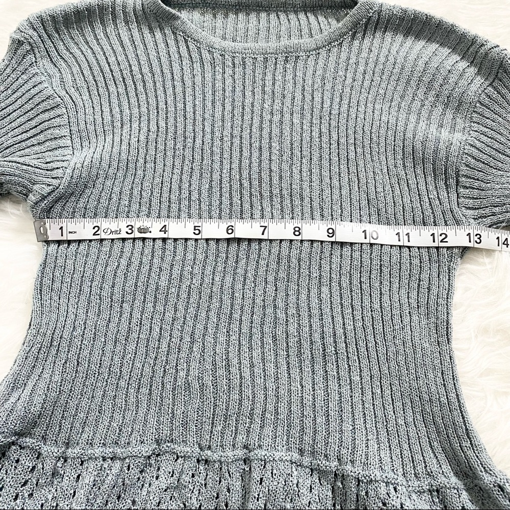 Gray Ribbed Sweater - Picture 3 of 5